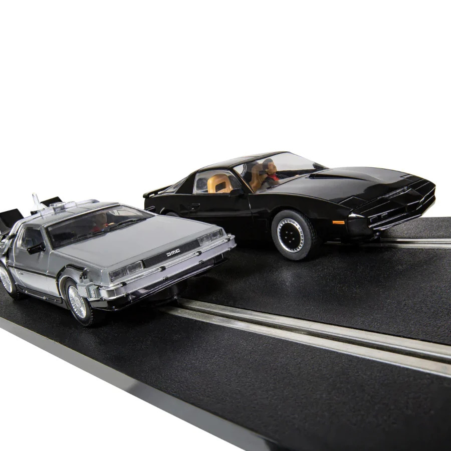 SCALEXTRICTRIC Back to the Future vs Knight Rider Slot Car Set - 35-C1431S