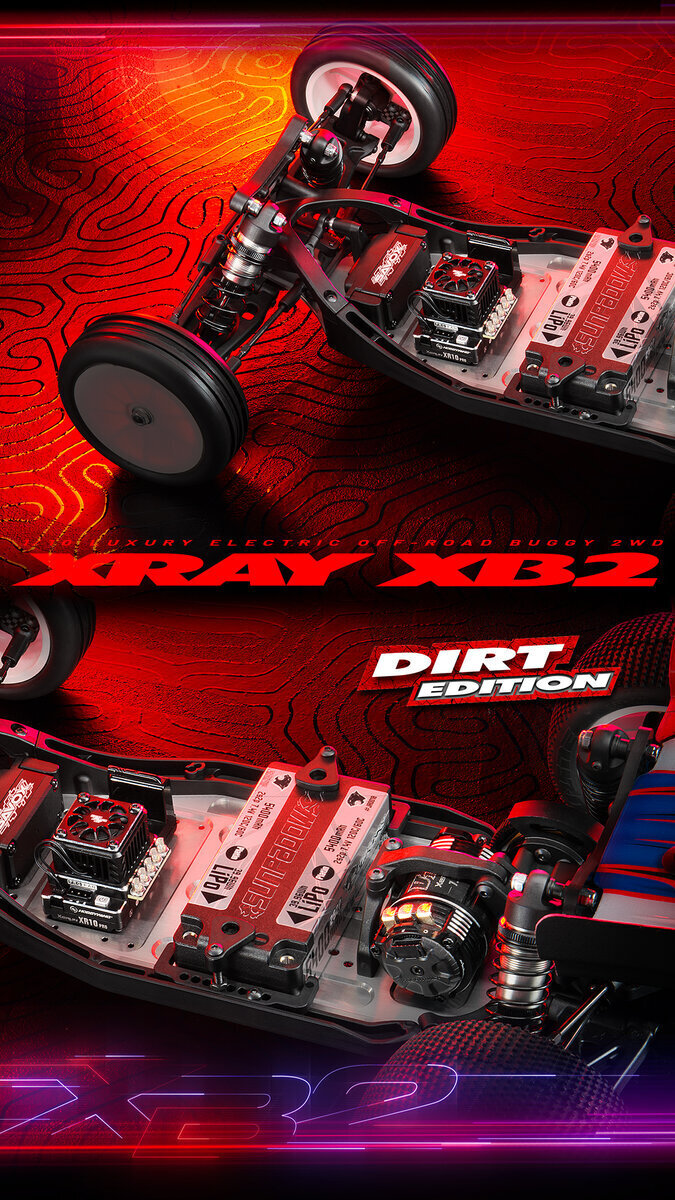 XRAY XB2D'24 - 2WD 1/10 ELECTRIC OFF-ROAD CAR - DIRT EDITION -  XY320016