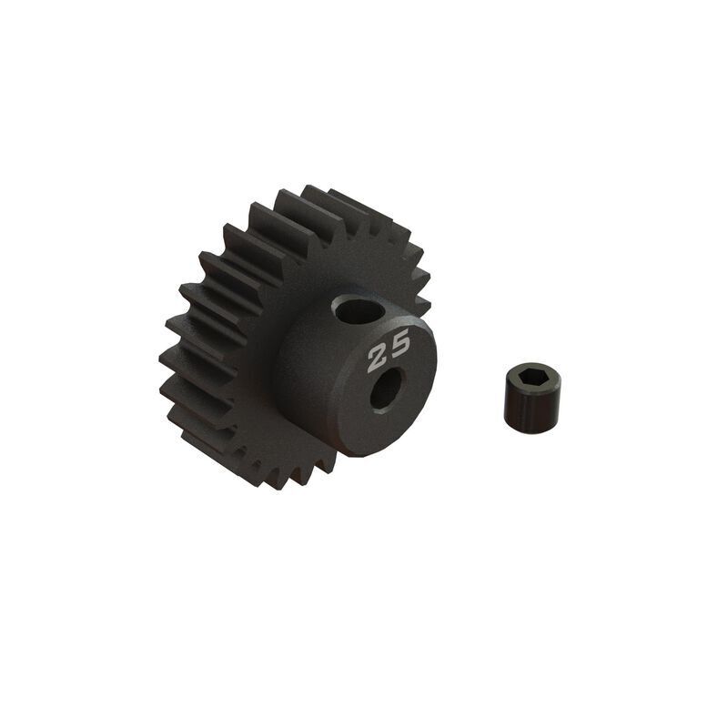 Arrma 25T 0.8Mod 1/8 Bore CNC Steel Pinion Gear, AR311087