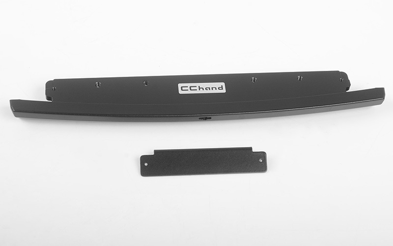 Slick Metal Front Bumper for JS Scale 1/10 Range Rover Classic Body (Black)