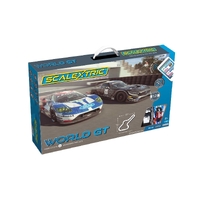 SCALEXTRIC ARC AIR WORLD GT RACE SLOT CAR SET - 35-C1403S