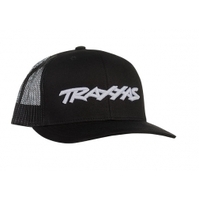 TRAXXAS TRUCKER HAT CURVED BILL BLACK 38-1182-BLK