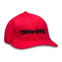 TRAXXAS  Logo Flexfit Hat Red 38-1188-RED-SM