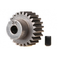 TRAXXAS Gear, 24-T pinion (48-p) (fits 3mm shaft)/ set screw 38-2424