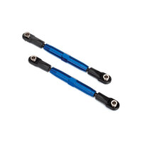 TRAXXAS Camber links, front (TUBES blue-anodized, 7075-T6 aluminum, stronger than titanium) (83mm) (2)/ rod ends (4)/ aluminum wrench (1) (#2579 3x15 