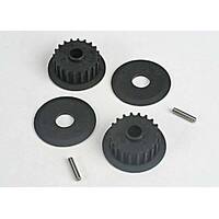 TRAXXAS Pulleys, 20-groove (middle) (2)/ flanges (2) axle pins (2)38-4895