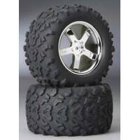TRAXXAS TYRES AND WHEELS ASSY - 38-4973R