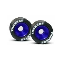 TRAXXAS Rubber Tyres Blue Anodized
