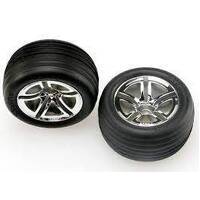 TRAXXAS TYRES & WHEELS, ASSEMBLED (FRONT GLUED) - 38-5574R