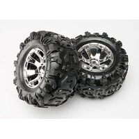 TRAXXAS TYRES AND WHEELS ASSY - 38-5673