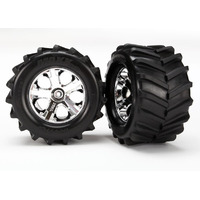 TRAXXAS TIRES AND WHEELS, ASSEMBLED - 38-6771