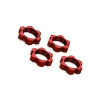 TRAXXAS Wheel Nuts Splined 17MM Red-Anod (4)