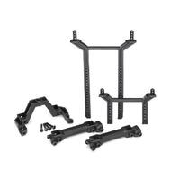 TRAXXAS BODY MOUNTS & POSTS, FRONT & REAR (COMPLETE SET)