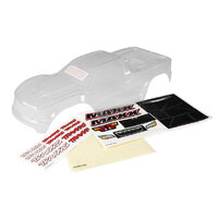 TRAXXAS Body, Maxx® (clear, requires painting)/ window masks/ decal sheet 38-8911