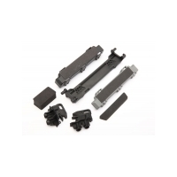 TRAXXAS BATTERY HOLD-DOWN/ MOUNTS F&R/ COMPARTMENT SPACERS/ FOAM PADS - 38-8919