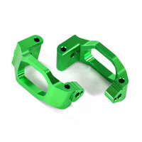 TRAXXAS Caster blocks (c-hubs), 6061-T6 aluminum (green-anodized), left & right/ 4x22mm pin (4)/ 3x6mm BCS (4)/ retainers (4) 38-8932G