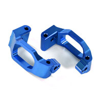 TRAXXAS Caster blocks (c-hubs), 6061-T6 aluminum (blue-anodized), left & right/ 4x22mm pin (4)/ 3x6mm BCS (4)/ retainers (4) 38-8932X
