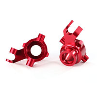 TRAXXAS Steering blocks, 6061-T6 aluminum (red-anodized), left & right 38-8937R