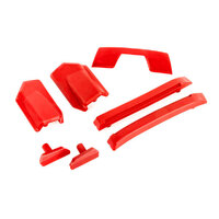 TRAXXAS Body reinforcement set, red/ skid pads (roof) (fits #9511 body) 38-9510R