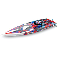TRAXXAS SPARTAN BRUSHLESS 36" BOAT TQI - RED