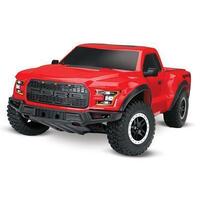 TRAXXAS FORD F-150 RAPTOR BRUSHED READY TO RUN TRUCK - RED BODY