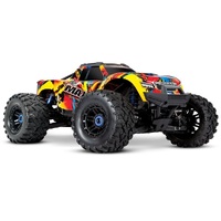 TRAXXAS MAXX 4WD MONSTER TRUCK, TQI TRAXXAS LINK ENABLED 2.4 GHZ RADIO, TSM TRAXXAS STABILITY MANAGEMENT REQUIRES BATTERY & CHARGER - SOLAR FLARE - 39