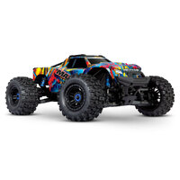 TRAXXAS MAXX WITH WIDE MAXX 4WD MONSTER TRUCK - ROCK N ROLL - 39-89086-4RNR