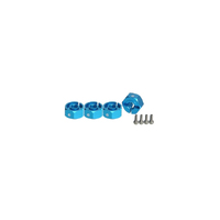 WHEEL HEX ADAPTOR 6MM OFFSET - BLUE 4 PACK - 3RAC-WX126LB