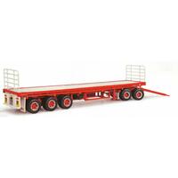 1/64 FLAT DECK FREIGHT TRAILER WITH DOLLY - 46-12979