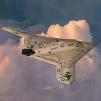 Italeri Plastic Model Kit Northrop Grumman X-47B 1:72 - 51-1421S