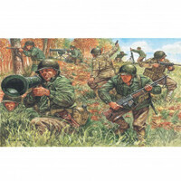 Italeri Plastic Model Kit Wwii- American Infantry 1:72 - 51-6046S