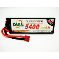 NXE 7.4v 5400mah 50c H/case Lipo w/Dean - 5400HC502SDEAN