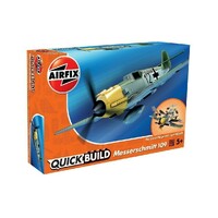 Airfix Plastic Model Kit Quickbuild Messerschmitt 109 - 56-J6001