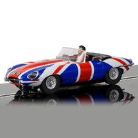 SCALEXTRICTRICTRIC Jaguar E-Type Union Jack - New Tooling - 57-C3878