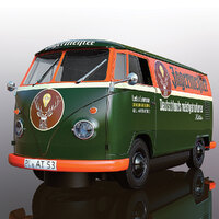 SCALEXTRICTRICTRIC Volkswagon Panel Van T1B - Green - 57-C3938