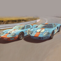 SCALEXTRICTRICTRIC Ford Gt40 1969 - Gulf Twin Pack - 57-C4041A