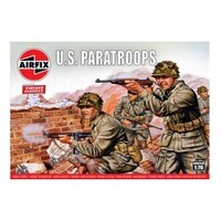 Airfix Plastic Model Kit Wwii Us Paratroops 1:72 - 58-00751V