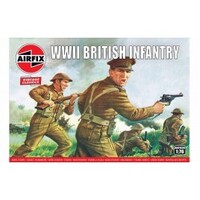 Airfix Plastic Model Kit Wwii British Infantry N. Europe1:72 - 58-00763V