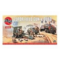 Airfix Plastic Model Kit 25DPR FIELD GUN 1:76 SCALE