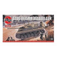 Airfix Plastic Model Kit STUG III 75MM ASSAULT GUN 1:76 SCALE