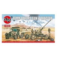 Airfix Plastic Model Kit Bofors Gun & Tractor 1:76 - 58-02314V