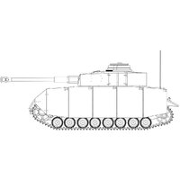 Airfix Plastic Model Kit Panzer Iv Ausf.H "Mid Version" - 58-1351