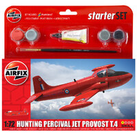 Airfix Plastic Model Kit Small Starter Set - Hunting Percival Jet Provost T3 1:72 - New Livery - 58-55116