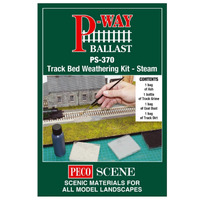 PECO TRACK BED WEATHERIN KIT : STEAM - 66-PS370