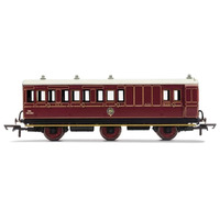 HORNBY NBR, 6 WHEEL COACH, UNCLASSED (BRAKE 3RD) COACH, FITTED LIGHTS, 472 - ERA 2 - 69-R40142