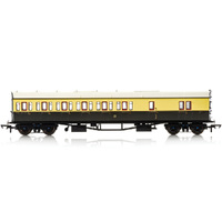 Hornby Gwr, Collett 57' Bow Ended D98 Six Compartment Brake Third (Left Hand), 4971 - Era 3 - 69-R4876