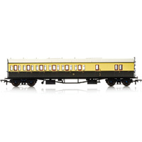 Hornby Gwr, Collett 57' Bow Ended D98 Six Compartment Brake Third (Left Hand), 5503 - Era 3 - 69-R4876A