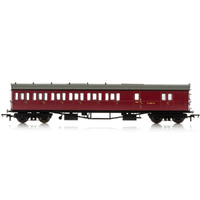 Hornby Br, Collett 57' Bow Ended D98 Six Compartment Brake Third (Left Hand), W4949W - Era 4 - 69-R4880A