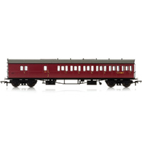 Hornby Br, Collett 57' Bow Ended D98 Six Compartment Brake Third (Right Hand), W5508W - Era 4 - 69-R4881