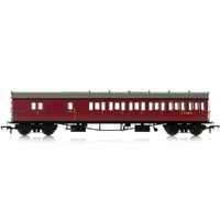 Hornby Br, Collett 57' Bow Ended D98 Six Compartment Brake Third (Right Hand), W4951W - Era 4 - 69-R4881A